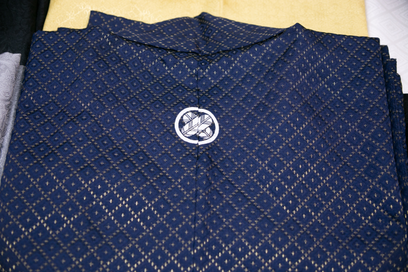 紋付羽織セット　紺