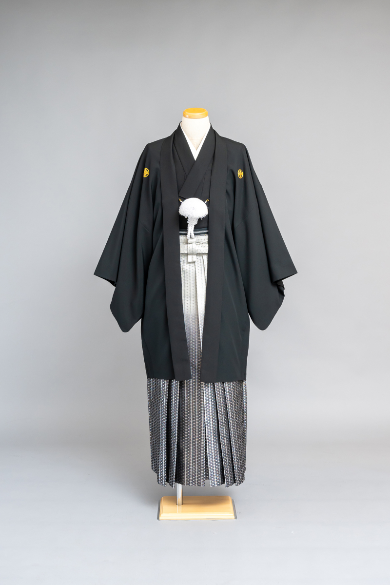 【提携衣裳店】紋付袴セット 黒