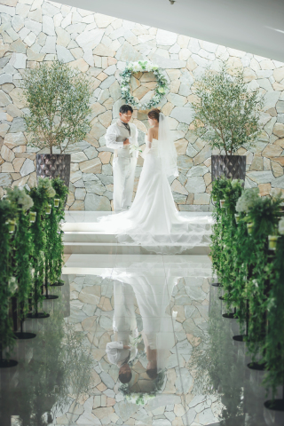 写真ミヤガワ Photo Studio WeddinGraphy 軽井沢_洋装&times;結婚式場