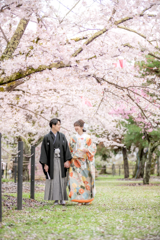 写真ミヤガワ Photo Studio WeddinGraphy 軽井沢_和装&times;ロケーション