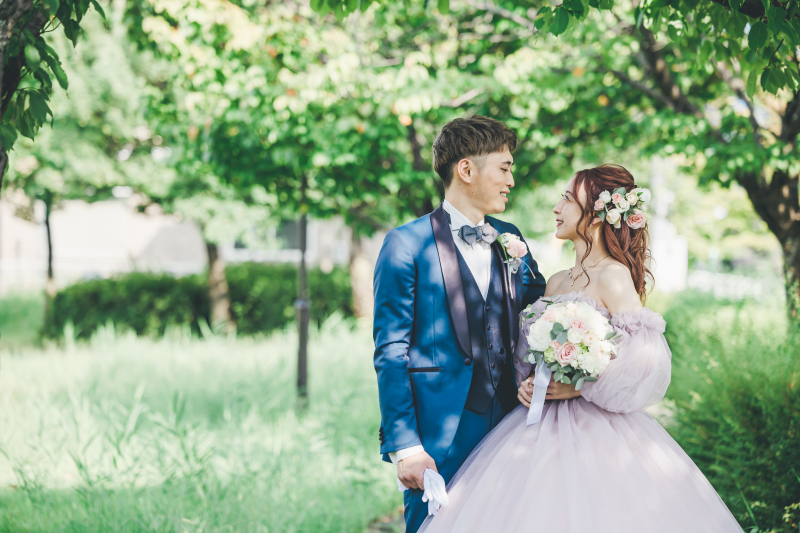 《オープン記念当店衣装代50%OFF》 洋装2着 本格的結婚式場&ロケーションフォト