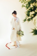 縮細刺繍若松に鶴