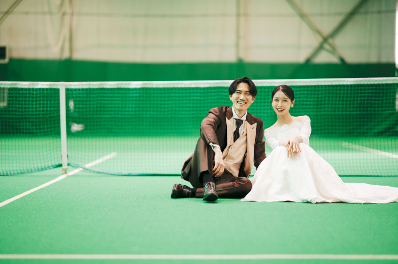 【洋装チャペルプラン】ホワイトチャペル＋テニスコート