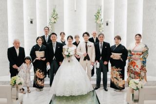 家族で過ごしたフォトウェディング（チャペル撮影＋会食）