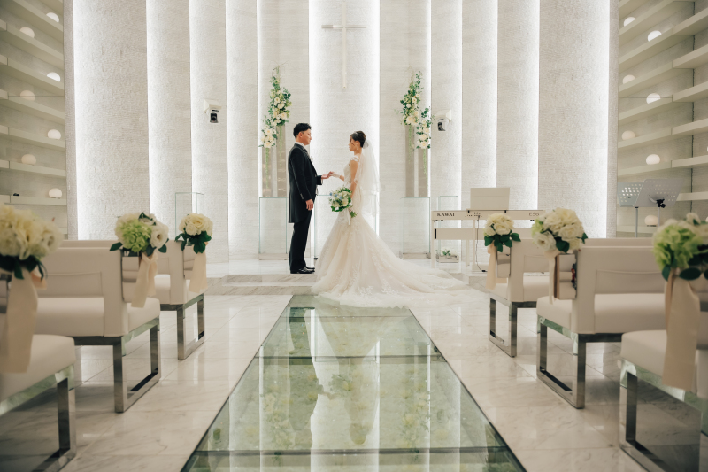 チャペルから撮影スタート