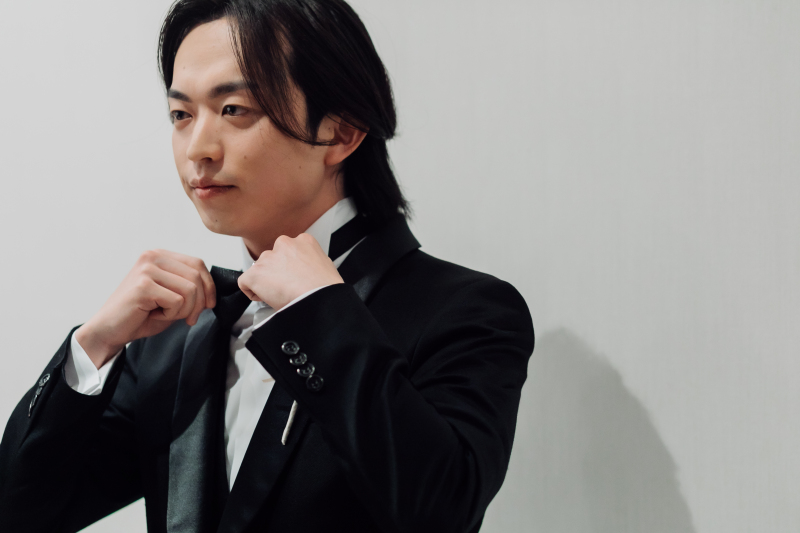新郎様のお支度ショット