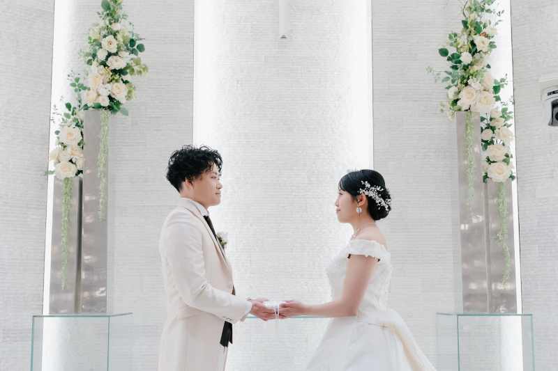 挙式のようなショットも