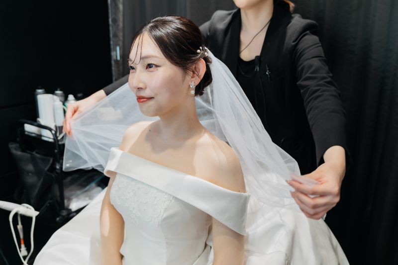 新婦様のお支度ショット