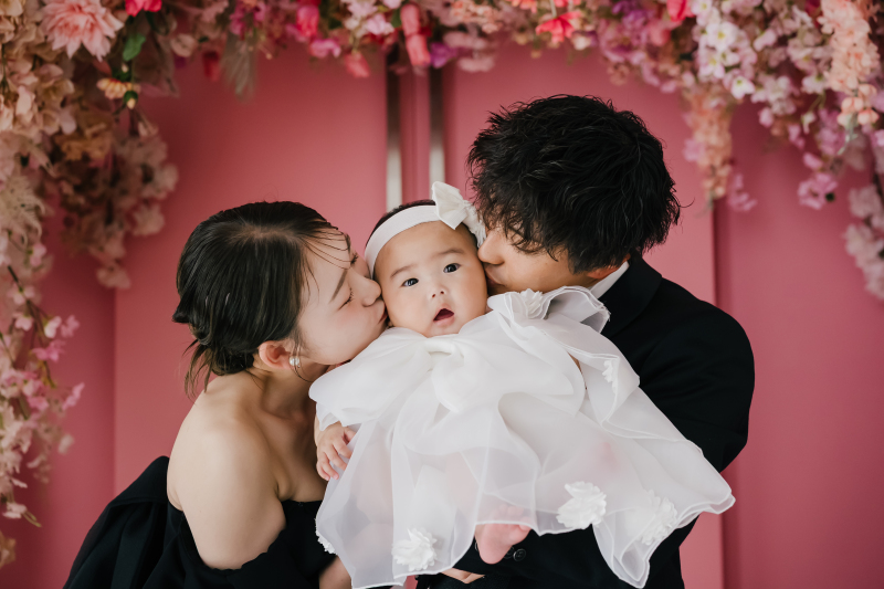 お子様とも撮影しました