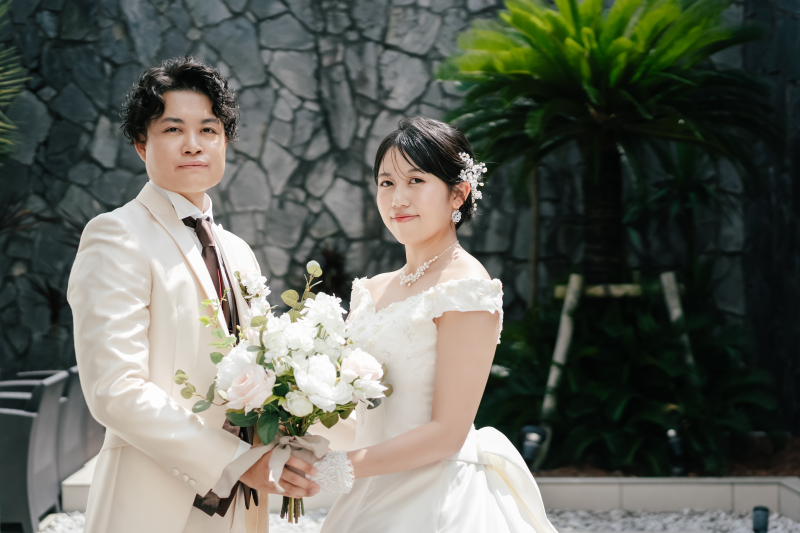 ガーデンでの撮影