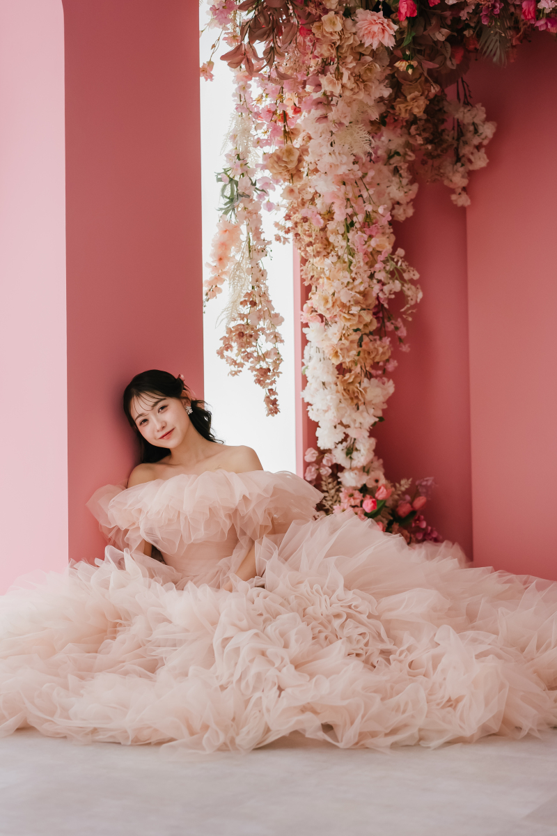 華やかなピンクスペースはキュートにもポップにも