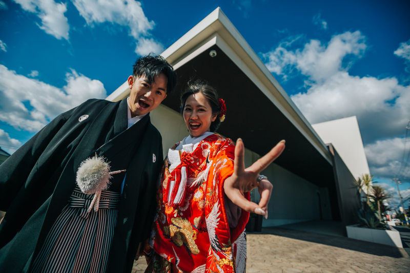 【9月まで20%OFF】洋装2点&和装1点・館内どこでも撮影《データ150C》¥473,000⇒378,400【先着3組】