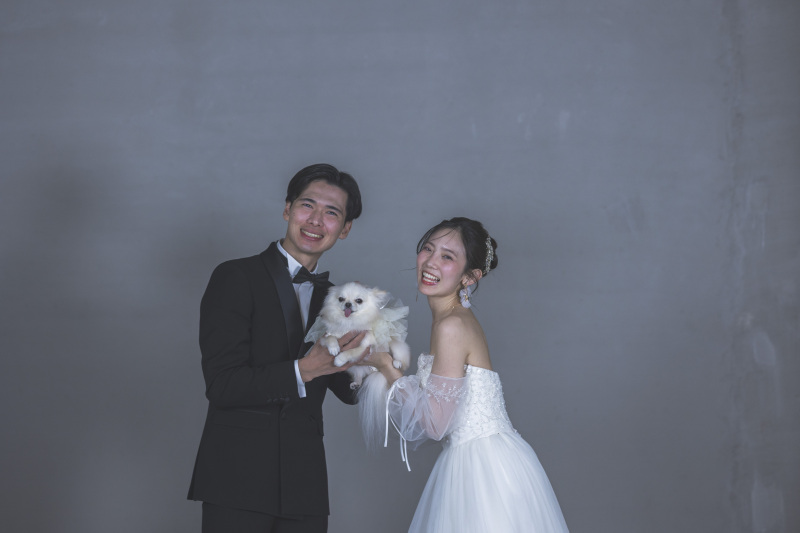 Fairy PhotoWedding_ペットと一緒に撮影できる