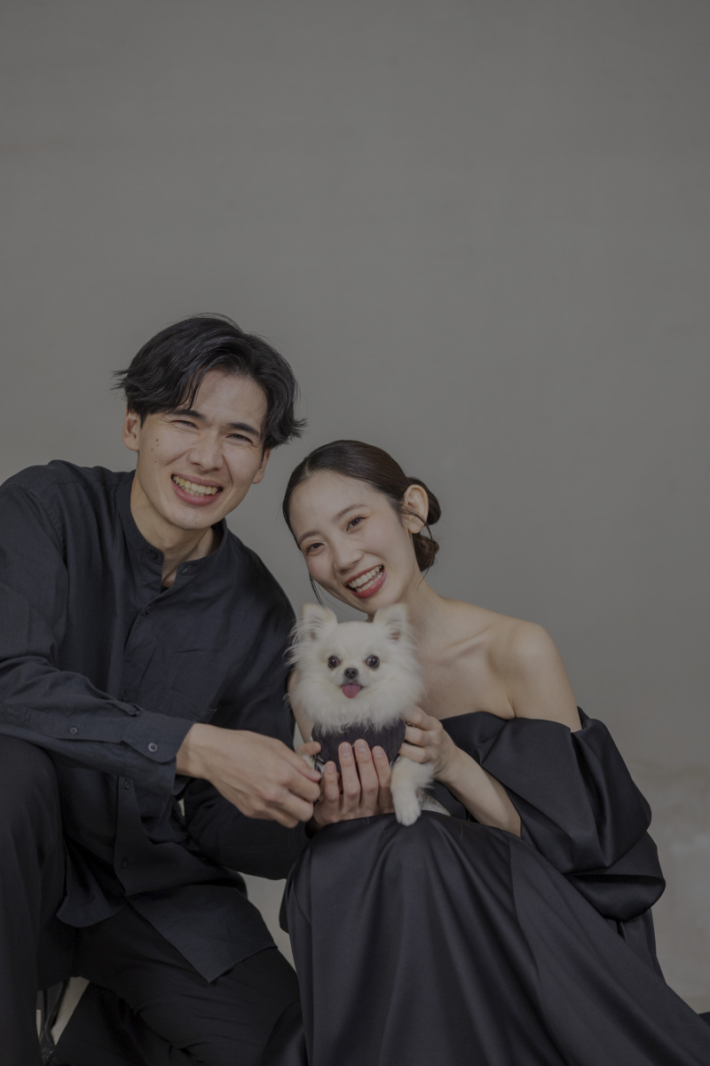 貸切スタジオ &times; ペットフォトプラン　洋装１点【撮影料・スタジオ使用料・衣裳・ヘアメイク・データ全て込み】