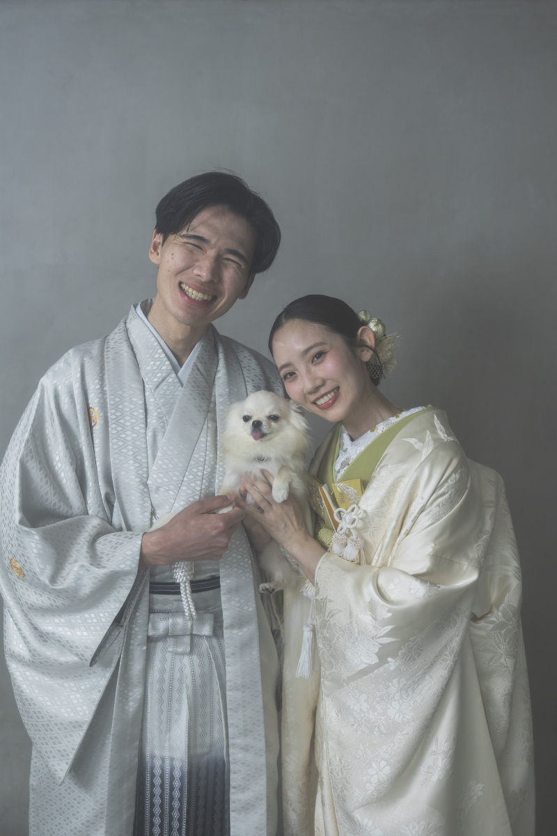 《家族・ペットフォトプラン》貸切スタジオ * 和装1点【撮影料・スタジオ使用料・衣裳・ヘアメイク・データ全て込み】