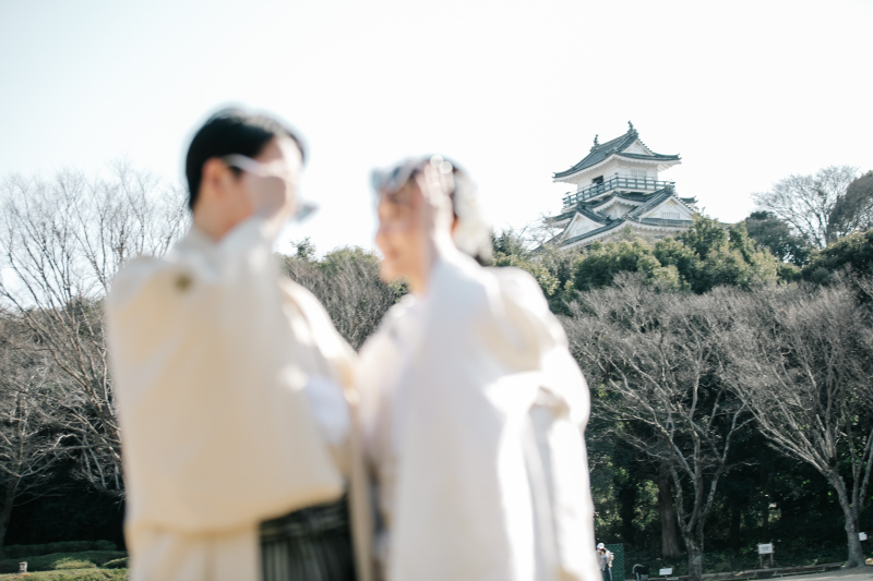 ◇浜松城公園ロケーション付き◇白無垢フォトプラン ‐５０カットデータ付き‐