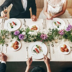 【会食付きフォト】洋装1着＊チャペル+全館《6名様分のお食事付》ご家族も一緒に撮影可◎