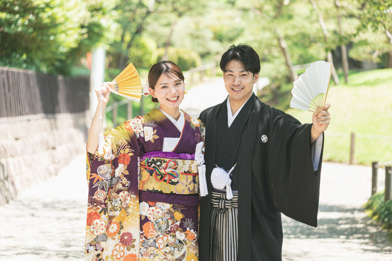 水前寺公園でも色々なシーンを