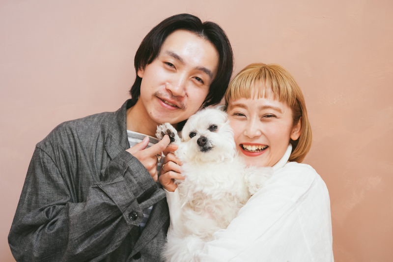 ふたりのポートレート　私服でペットと一緒に撮影プラン