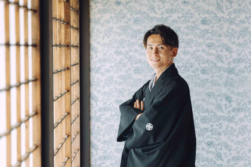 新郎様の凛とした和装ソロ