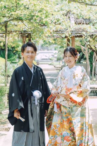 出島の歴史的街並みで魅せる和装＆青空広がるビーチで叶える洋装の前撮り