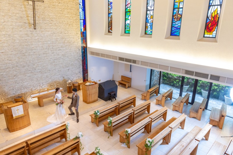 ONE PHOTO WEDDING 目白の森_チャペルで撮影できる