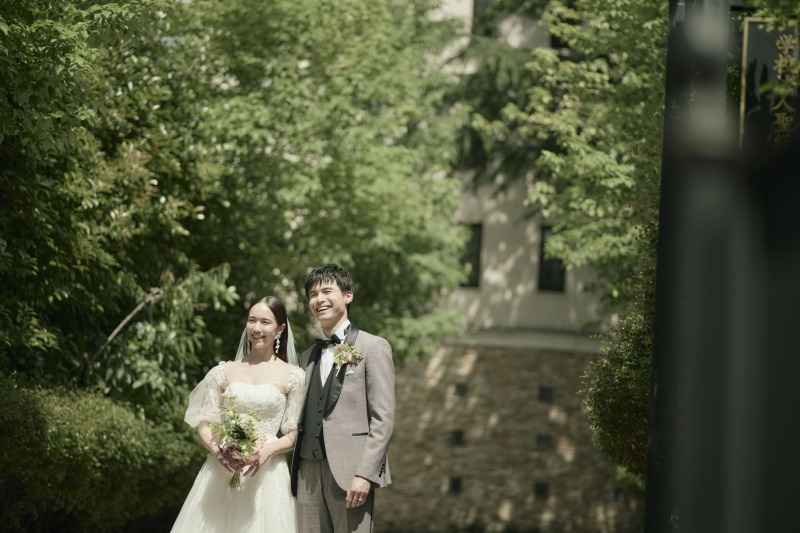 ONE PHOTO WEDDING 目白の森_ガーデンで撮影できる