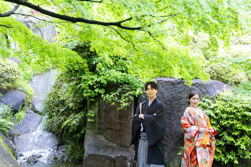 ONE PHOTO WEDDING 目白の森_庭園で撮影できる