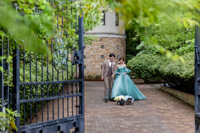 ONE PHOTO WEDDING 目白の森_ペットと一緒に撮影できる