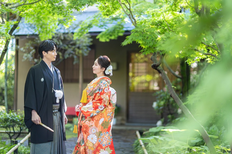 ONE PHOTO WEDDING 目白の森_庭園で撮影できる