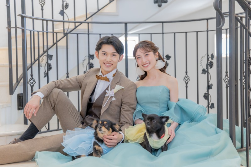 ONE PHOTO WEDDING 目白の森_ペットと一緒に撮影できる